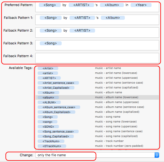 Better Rename 음악 태그정보 패턴정하기