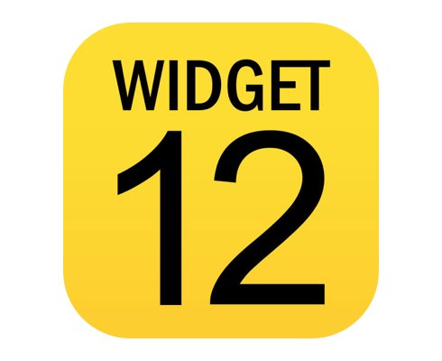 WIDGET 12 아이폰앱 아이콘