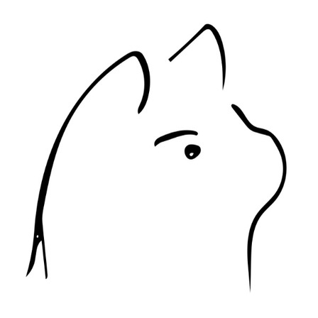 앱피사이드 닷넷 고양이 흰색바탕 로고