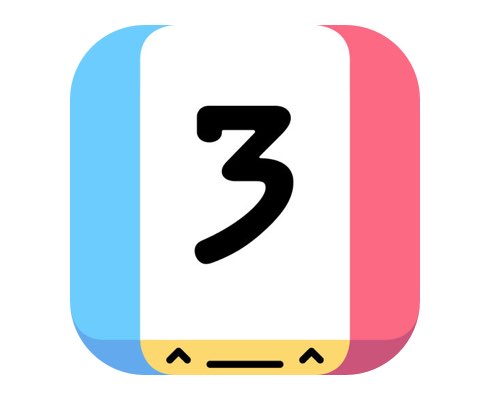 Threes! 아이폰 퍼즐게임 아이콘