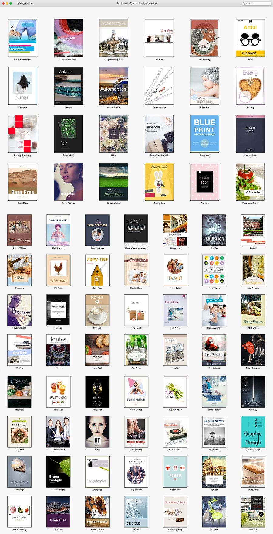 Books Mill - Themes for iBooks Author 템플릿 모음 호면