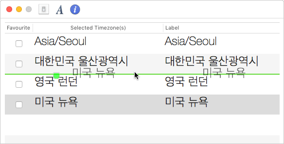 세계도시 순서 변경